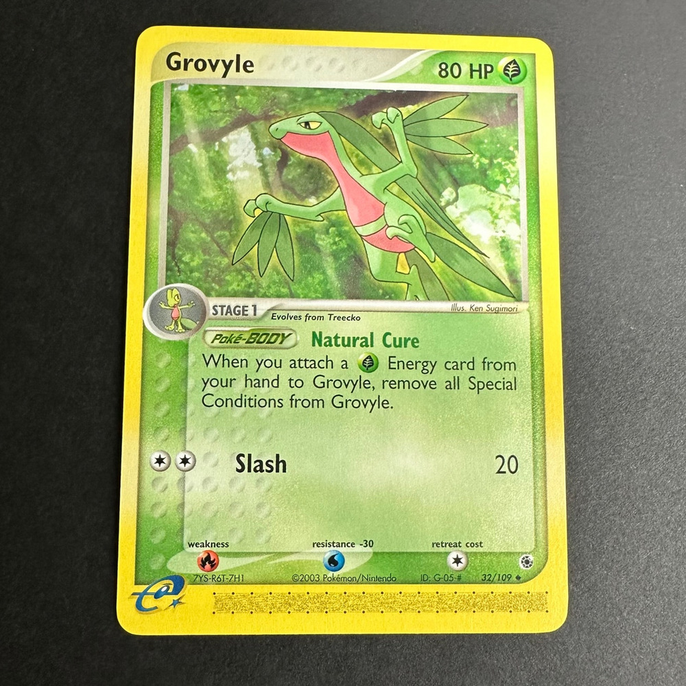 Pokemon TCG Grovyle 32/109 EX Ruby and Sapphire Uncommon Normal NM